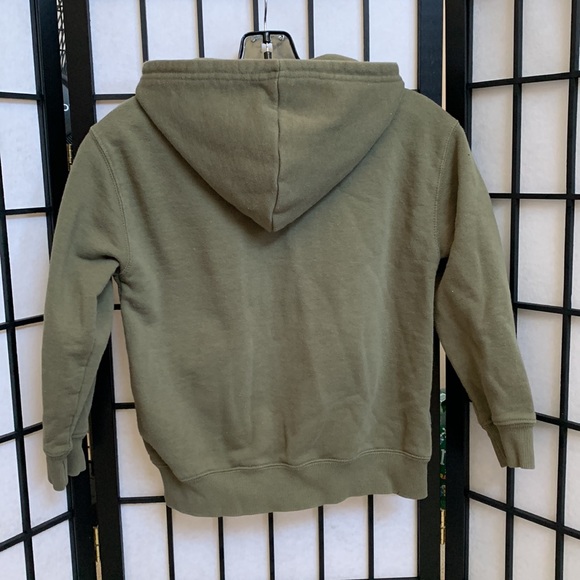 Zara Kids Olive Zip Up Hoodie - Picture 2 of 3